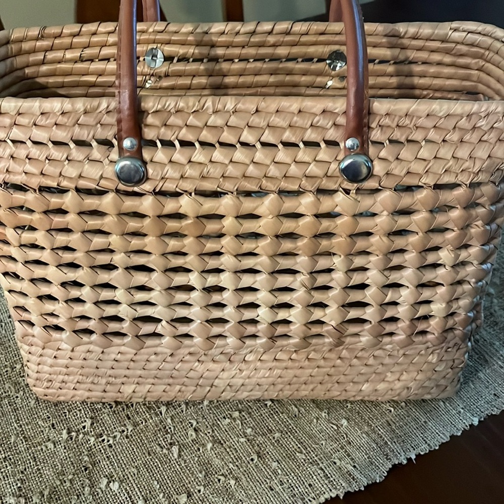 Straw bag handmade